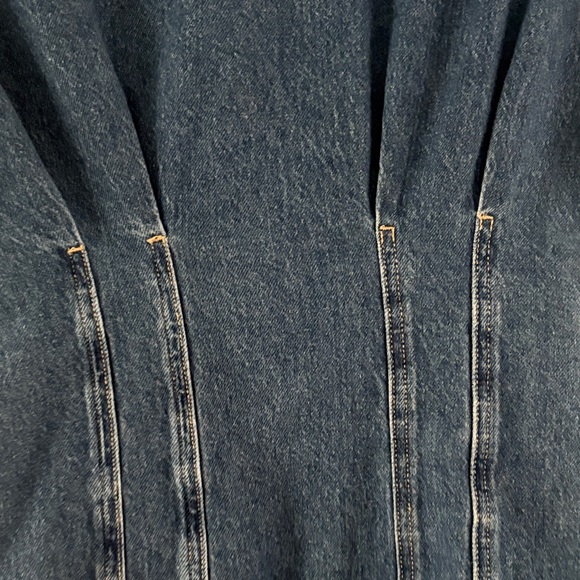 Zara Denim Button-Up Mini Dress - Picture 7 of 8